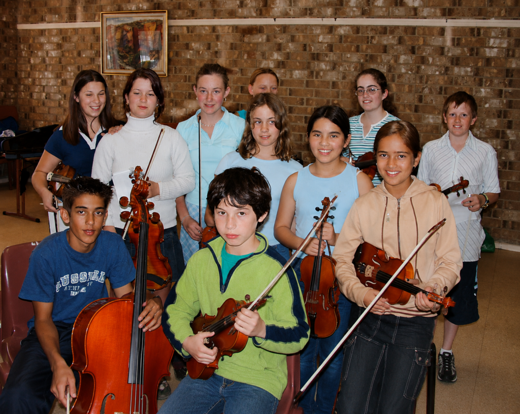 Sami & Violin with string class